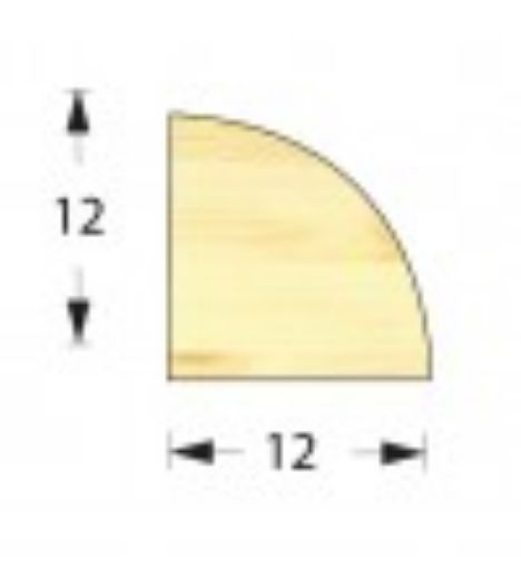 Billede af Kvartstaf hvid 12x12mm